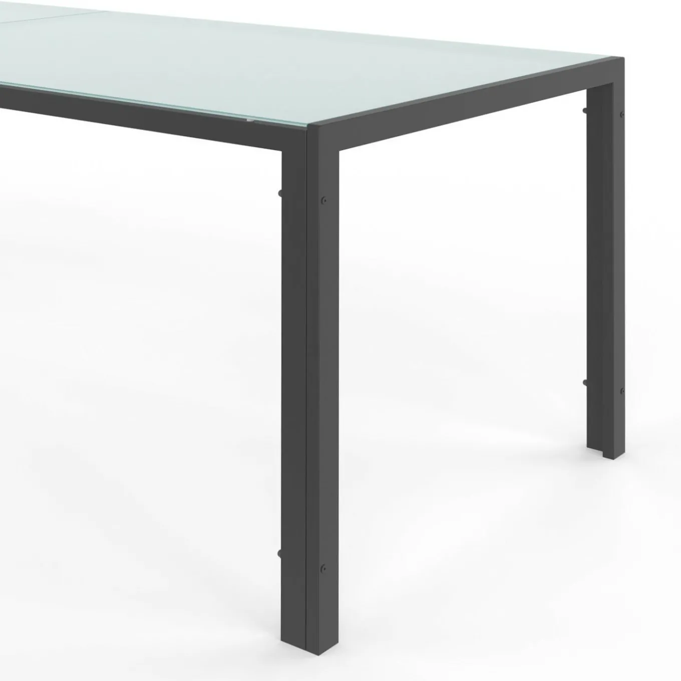 IDMarket Salon de jardin 6 personnes chaises empilables gris anthracite table 150 cm* Salons De Jardin