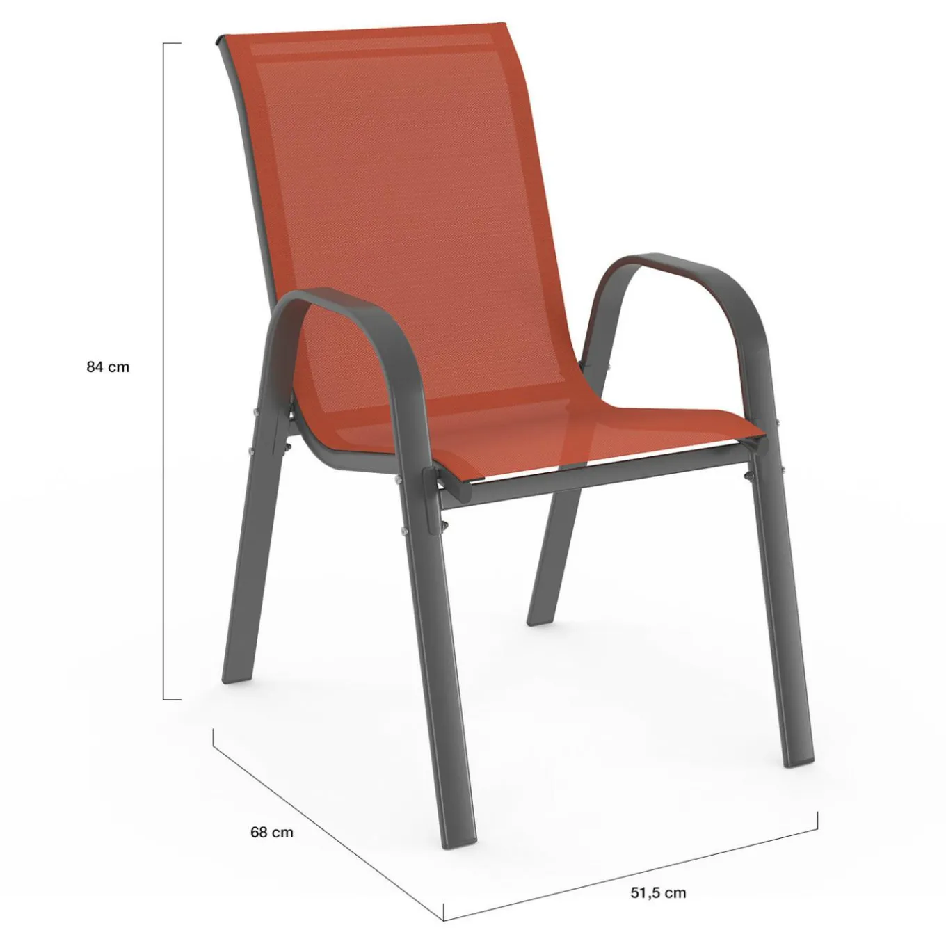 IDMarket Salon de jardin 10 places chaises empilables terracotta table 240 cm* Salons De Jardin