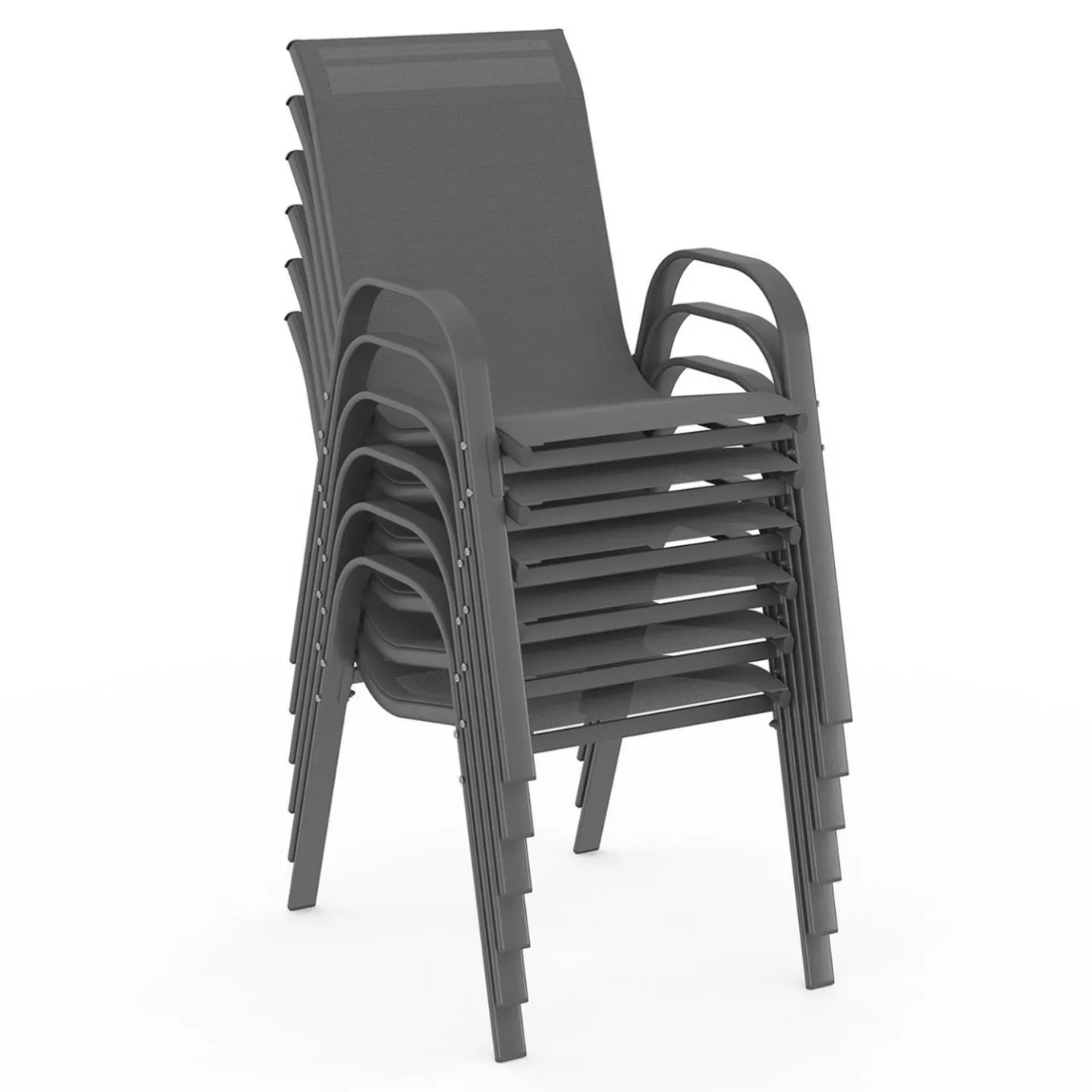 IDMarket Salon de jardin avec 8 chaises empilables* Salons De Jardin