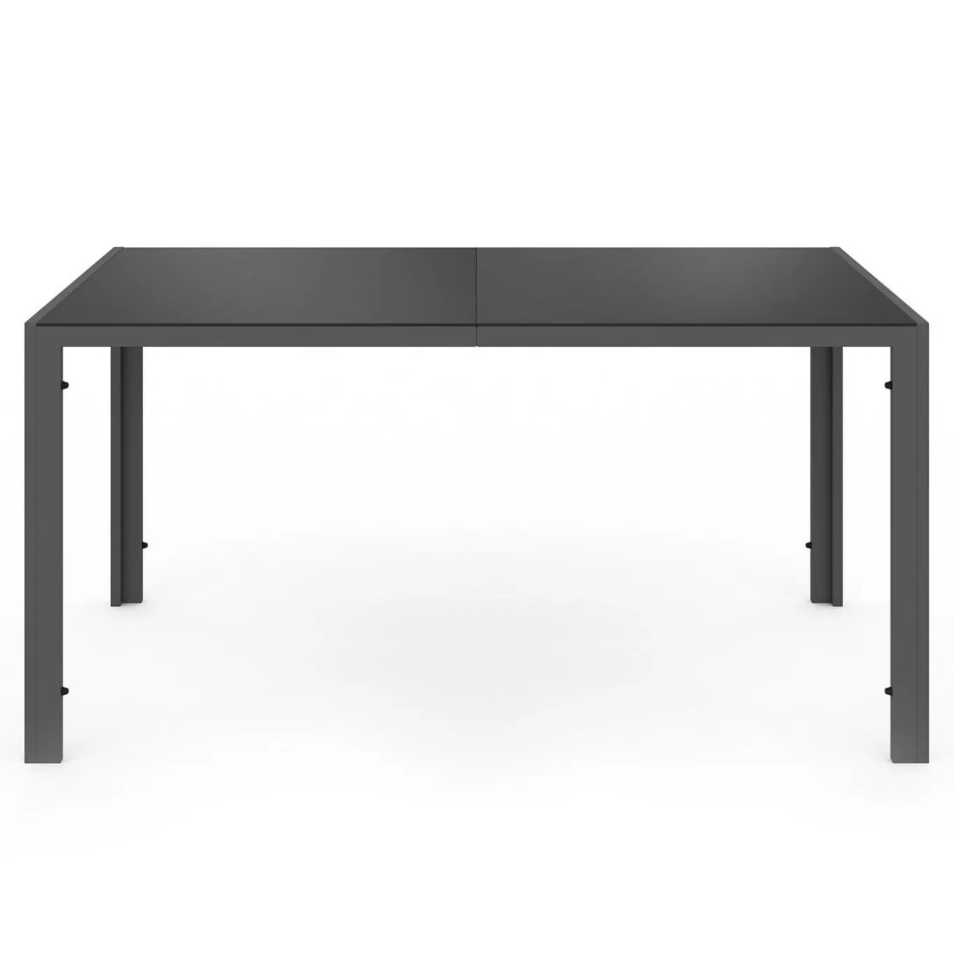 IDMarket Salon de jardin avec table 150 cm et 6 chaises empilables mix color et acier* Salons De Jardin