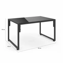 IDMarket Salon de jardin bas 4 places en acier coloris gris anthracite* Salons De Jardin