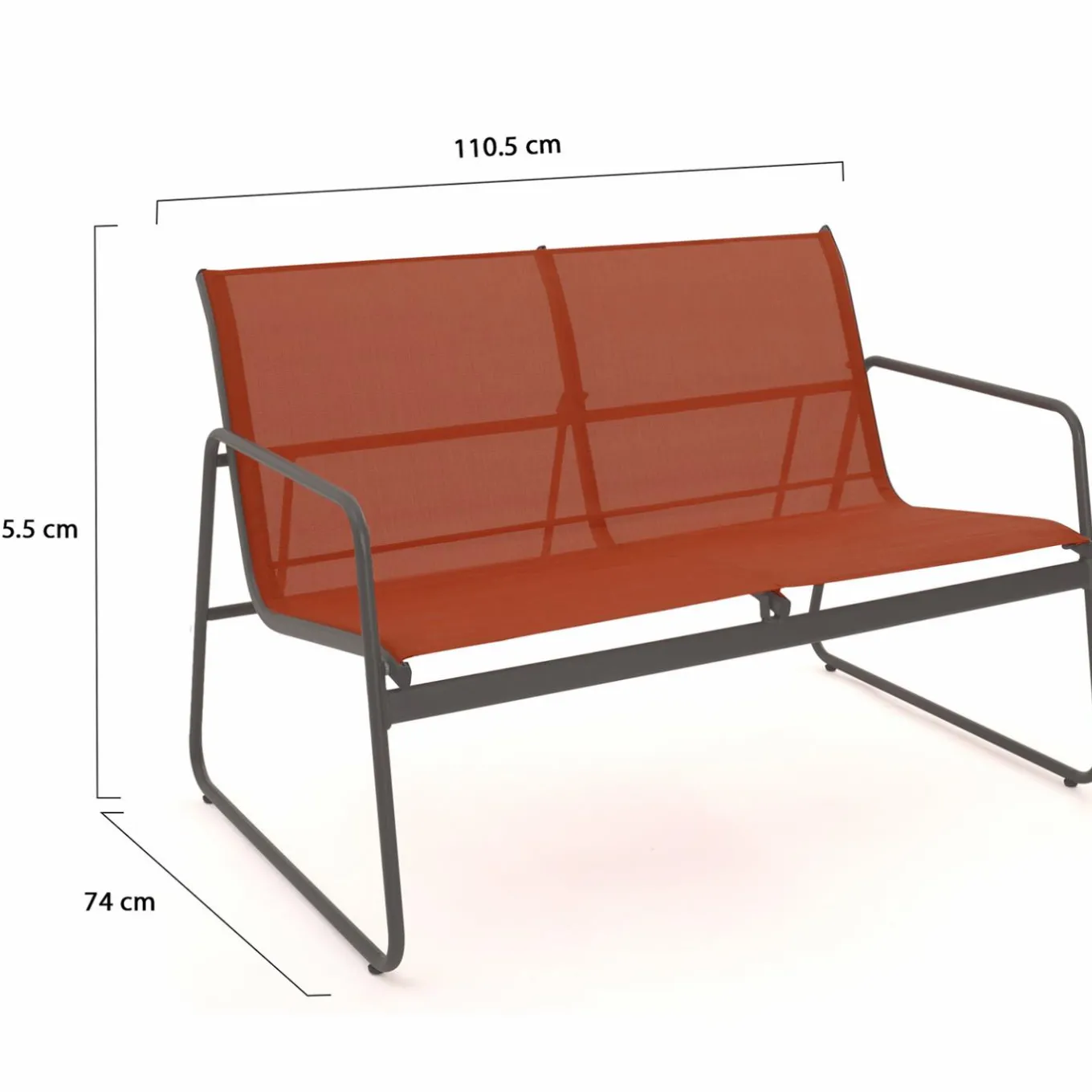 IDMarket Salon de jardin bas 6 places terracotta* Salons De Jardin