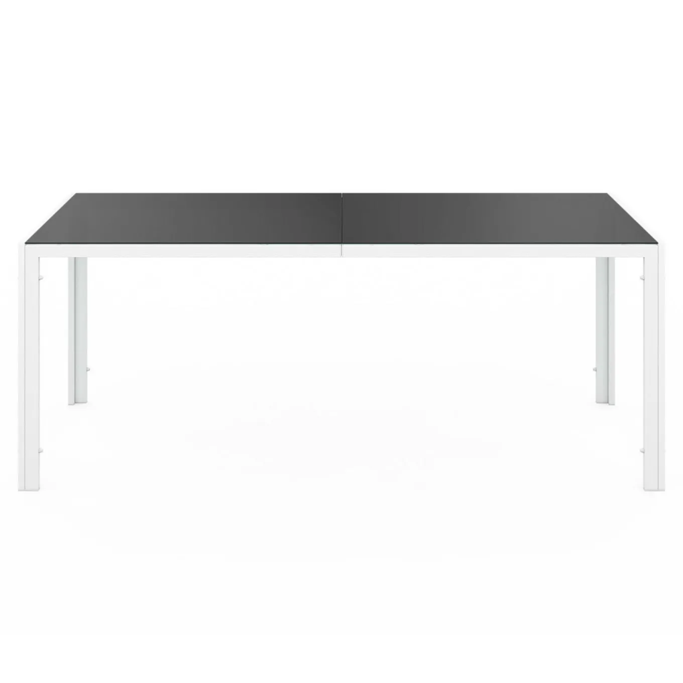 IDMarket Salon de jardin blanc et gris avec 8 chaises empilables* Salons De Jardin