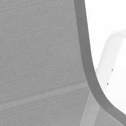 IDMarket Salon de jardin blanc et gris avec table extensible + 8 chaises* Salons De Jardin