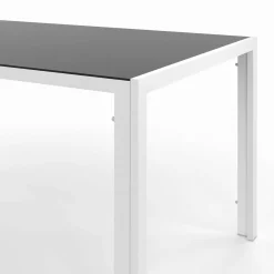 IDMarket Salon de jardin blanc et gris avec chaises empilables* Salons De Jardin