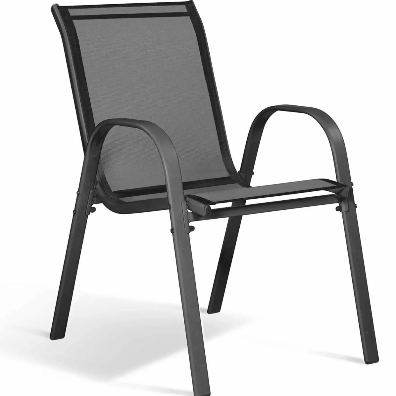 IDMarket Salon de jardin bois et gris anthracite avec table extensible et 12 chaises* Salons De Jardin