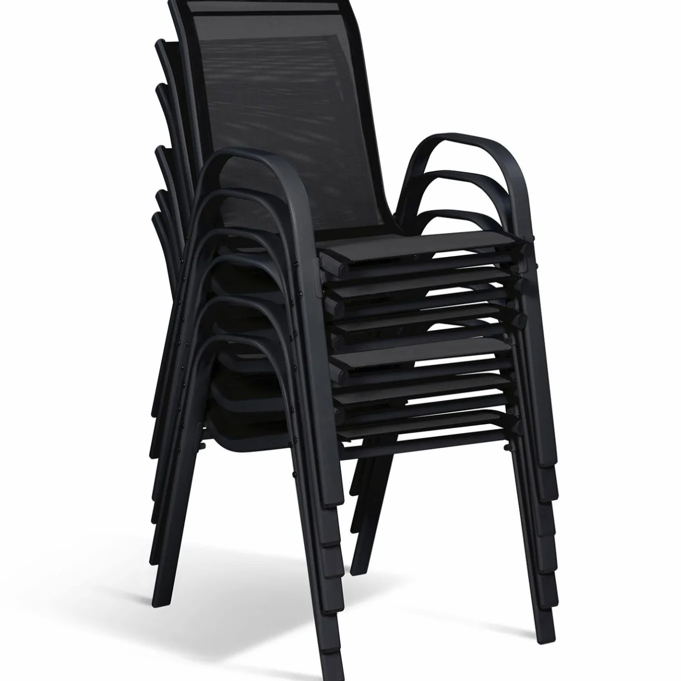 IDMarket Salon de jardin bois et noir extensible* Salons De Jardin