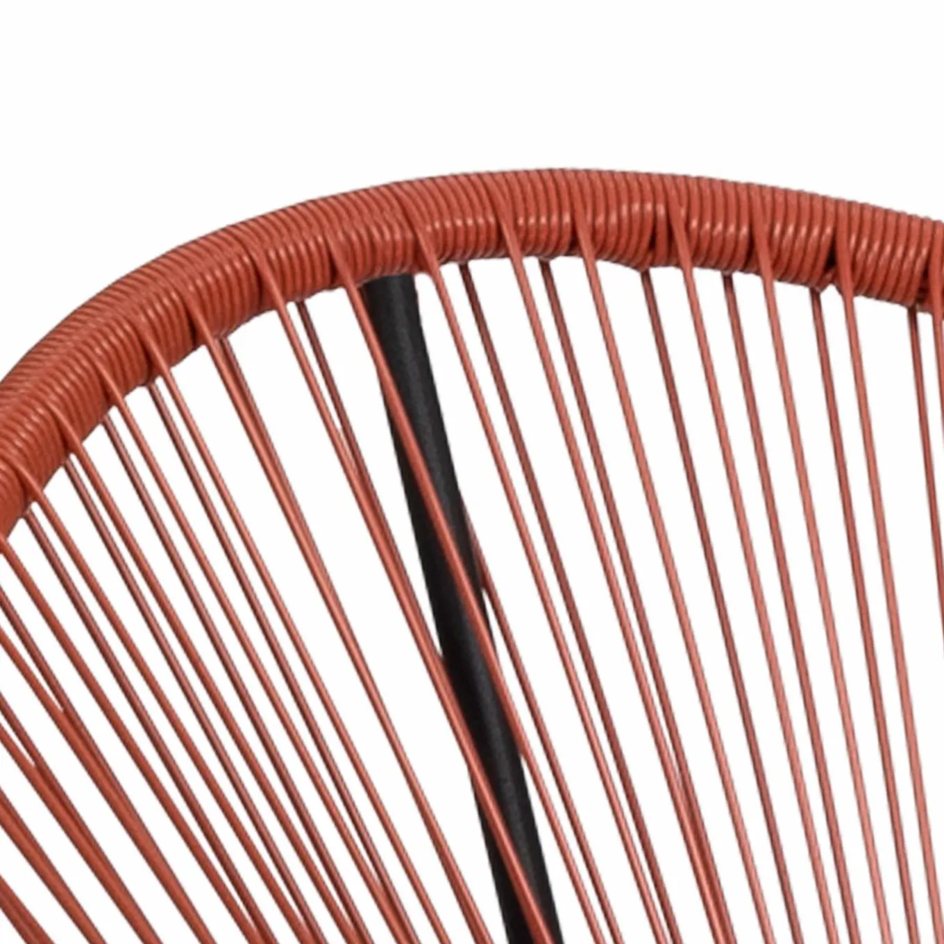 IDMarket Salon de jardin fil plastique terracotta* Salons De Jardin