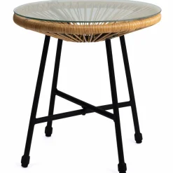 IDMarket Salon de jardin fil plastique effet rotin* Salons De Jardin