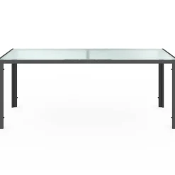 IDMarket Salon de jardin gris anthracite table 190 cm et 8 chaises empilables* Salons De Jardin