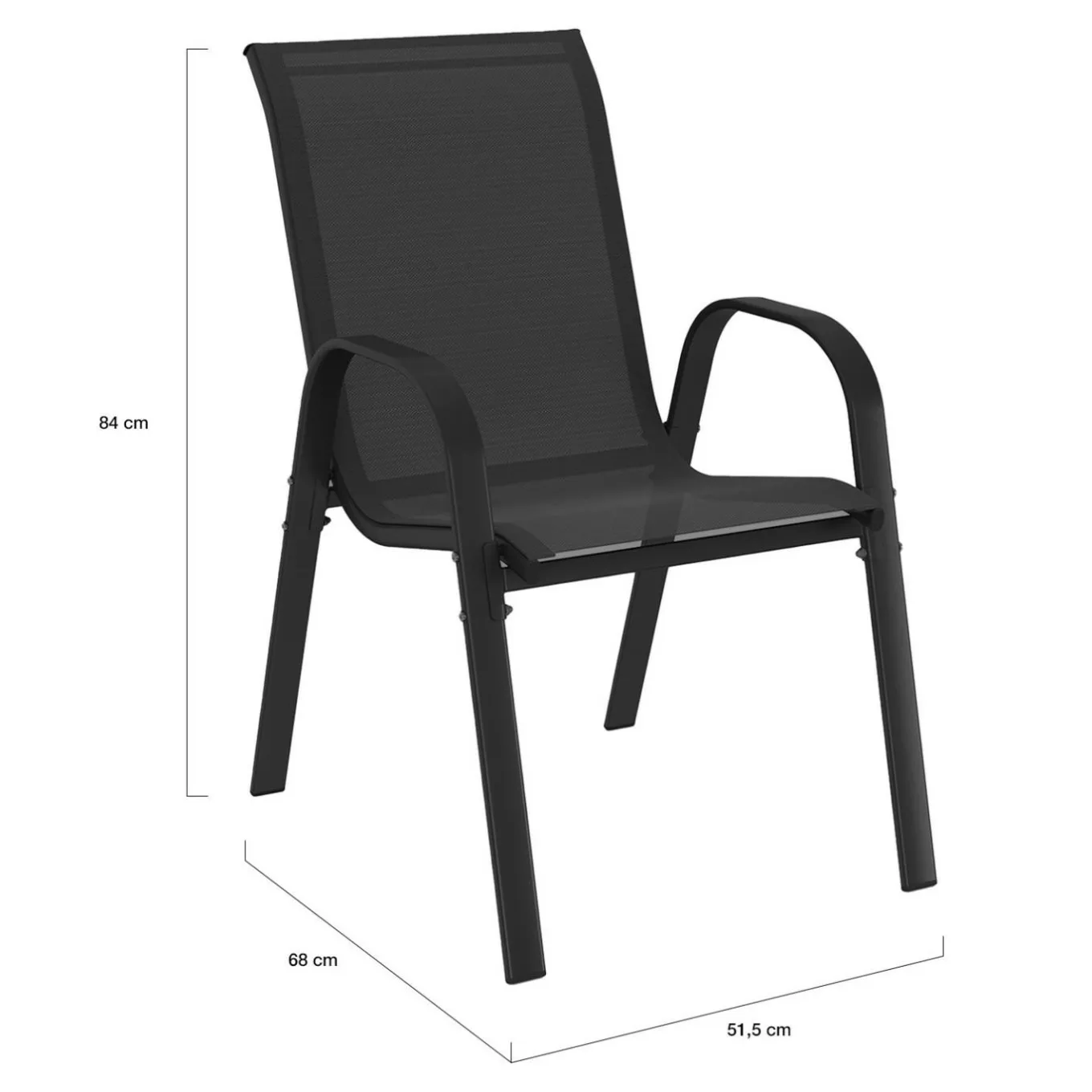 IDMarket Salon de jardin noir avec table extensible et 12 chaises empilables* Salons De Jardin