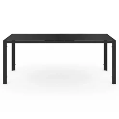 IDMarket Salon de jardin noir table 190 cm et 8 chaises empilables* Salons De Jardin