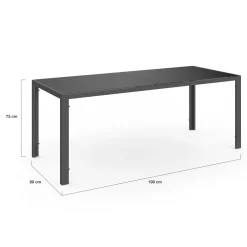 IDMarket Salon de jardin table 190cm et 8 chaises empilables terracotta* Salons De Jardin