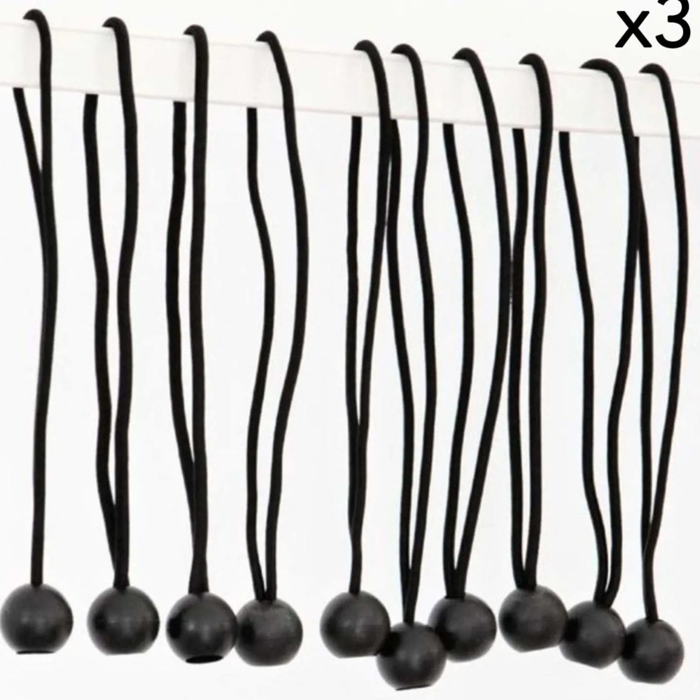 IDMarket Sandows express pour bâches : lot de 30* Bâches Découpables Et Accessoires