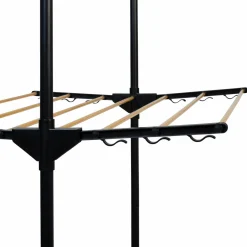 IDMarket Séchoir à linge couleur noir et aspect bois* Séchoirs À Linge