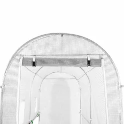 IDMarket Serre à tomates 3 m² 3 x 1 x 2 m blanche* Serres À Tomates Et Équipement Du Potager|Serres