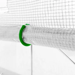 IDMarket Serre à tomates 3 m² 3 x 1 x 2 m blanche* Serres À Tomates Et Équipement Du Potager|Serres