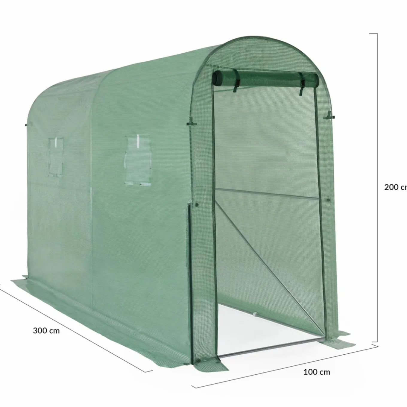 IDMarket Serre à tomates 3 m² 3x1x2m* Serres À Tomates Et Équipement Du Potager|Serres
