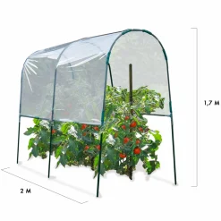 IDMarket Serre à tomates de 2m de longueur* Serres À Tomates Et Équipement Du Potager|Serres