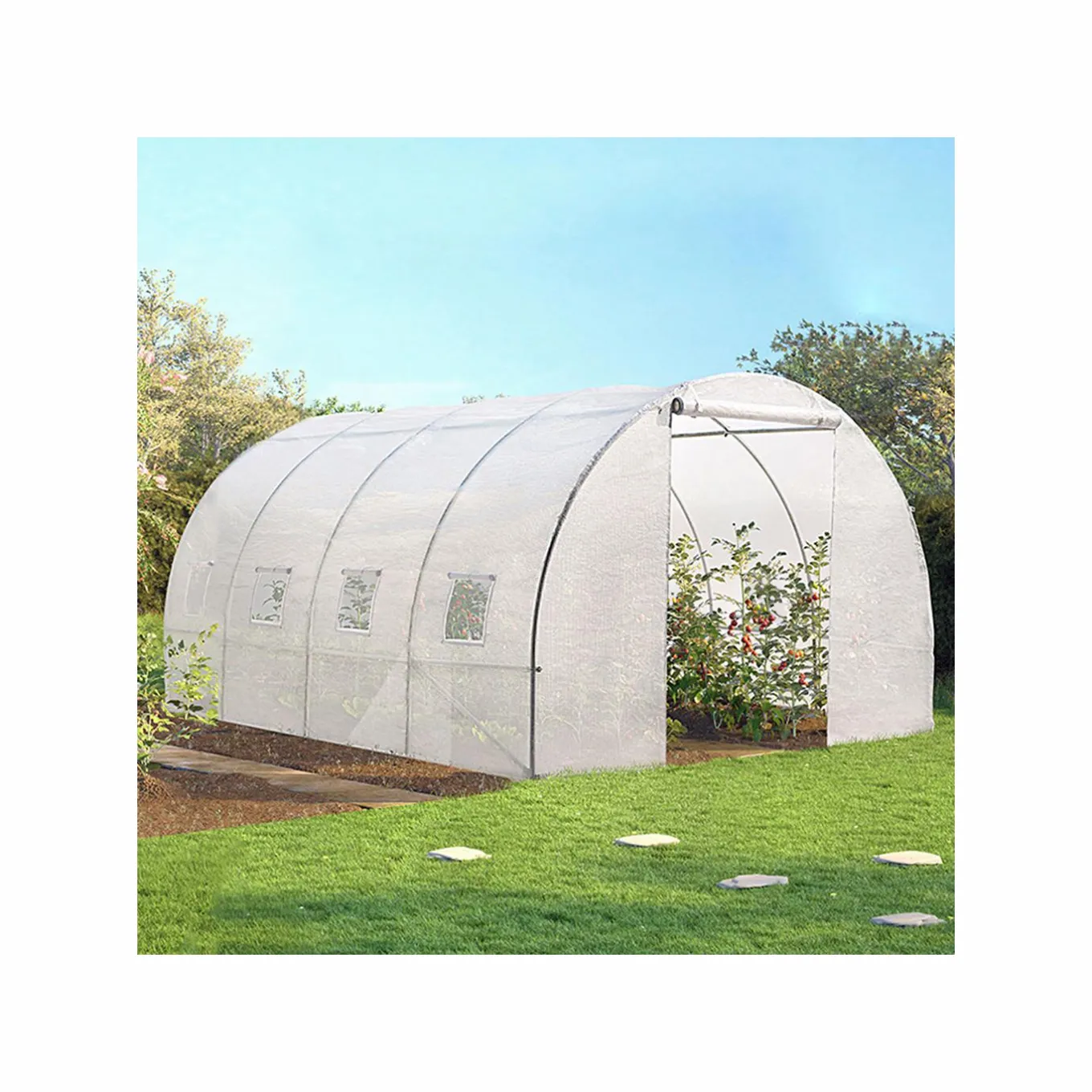 IDMarket Serre de jardin 12m²* Serres Tunnel|Serres