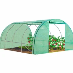 IDMarket Serre de jardin verte 12 m² 4x3 m* Serres Tunnel|Serres