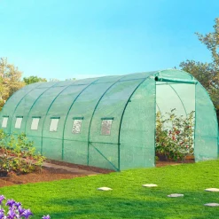 IDMarket Serre de jardin verte 18 m² 3x6 m* Serres Tunnel|Serres