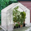 IDMarket Serre d'hivernage forme de maison pour balcon et terrasse* Protection Du Jardin|Serres