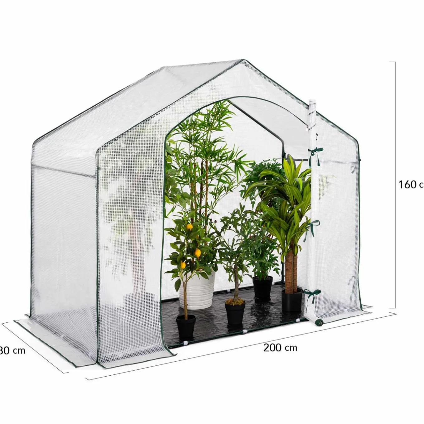 IDMarket Serre d'hivernage forme de maison pour balcon et terrasse* Protection Du Jardin|Serres