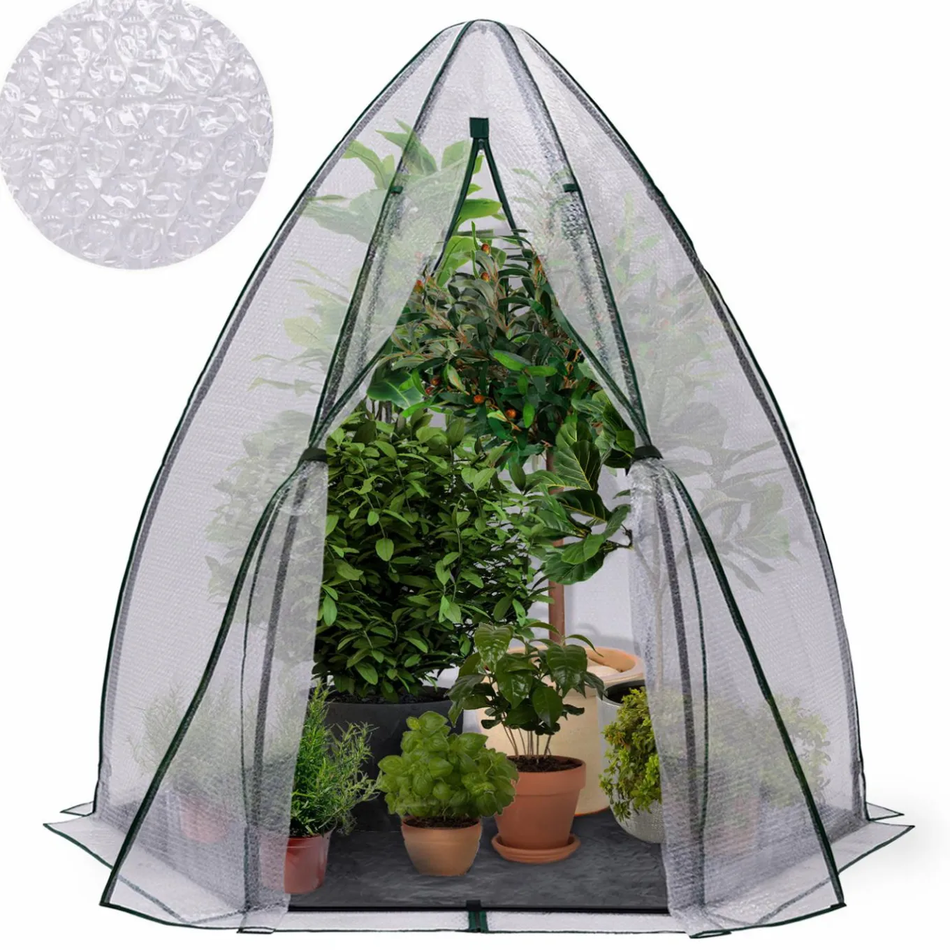 IDMarket Serre pour hivernage des plantes bâche bulle* Protection Du Jardin|Serres