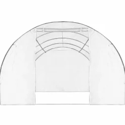 IDMarket Serre tunnel de jardin 12M² blanche relevable avec moustiquaire* Serres Tunnel|Serres