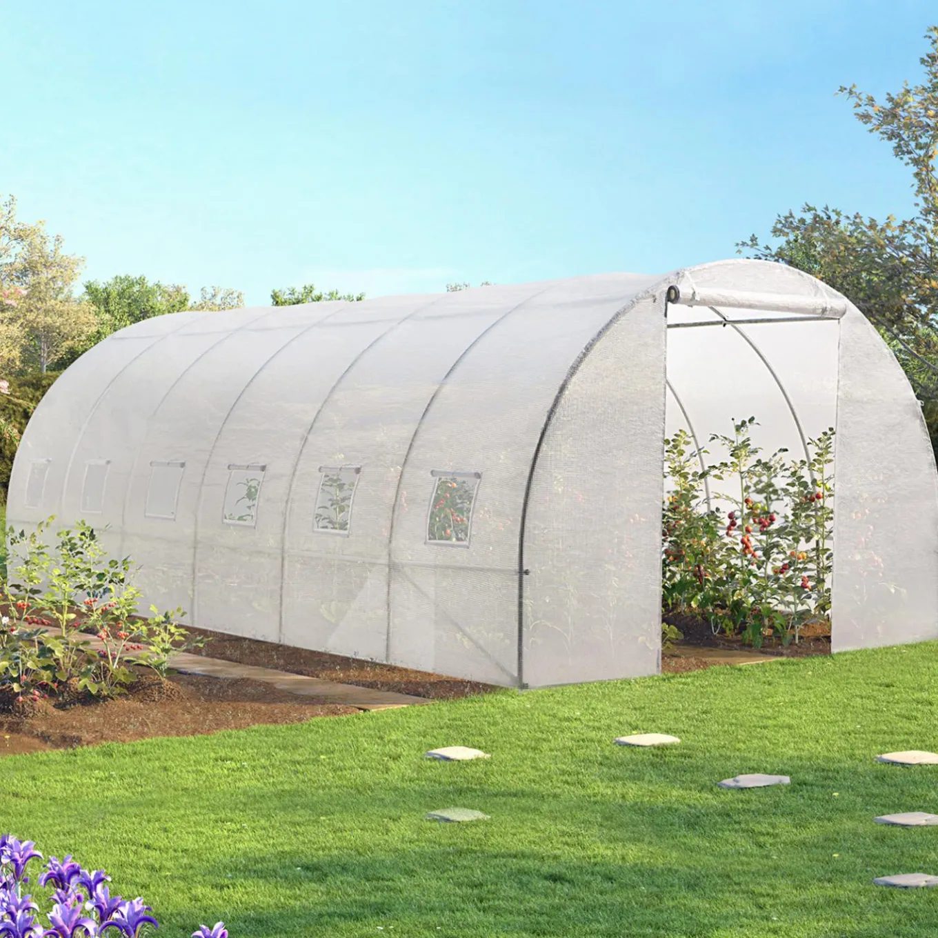 IDMarket Serre 6x3 m transparente* Serres Tunnel|Serres