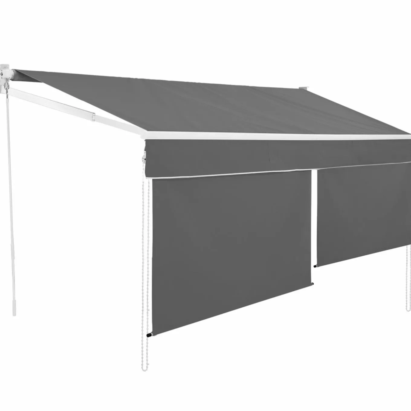 IDMarket Store banne gris anthracite 4x3 m* Stores Bannes