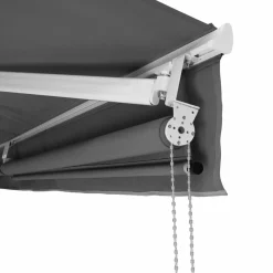 IDMarket Store banne 3x2 m enroulable gris anthracite* Stores Bannes