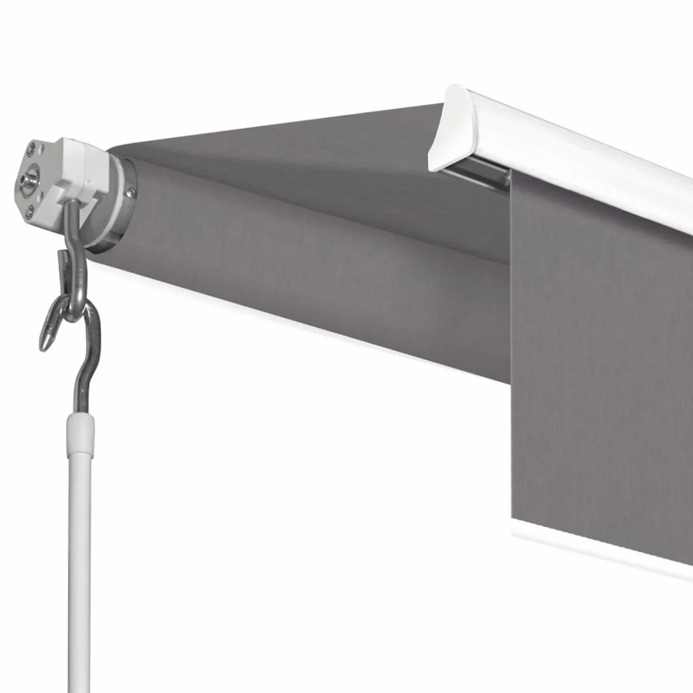 IDMarket Store banne 3,80x3 m gris anthracite* Stores Bannes