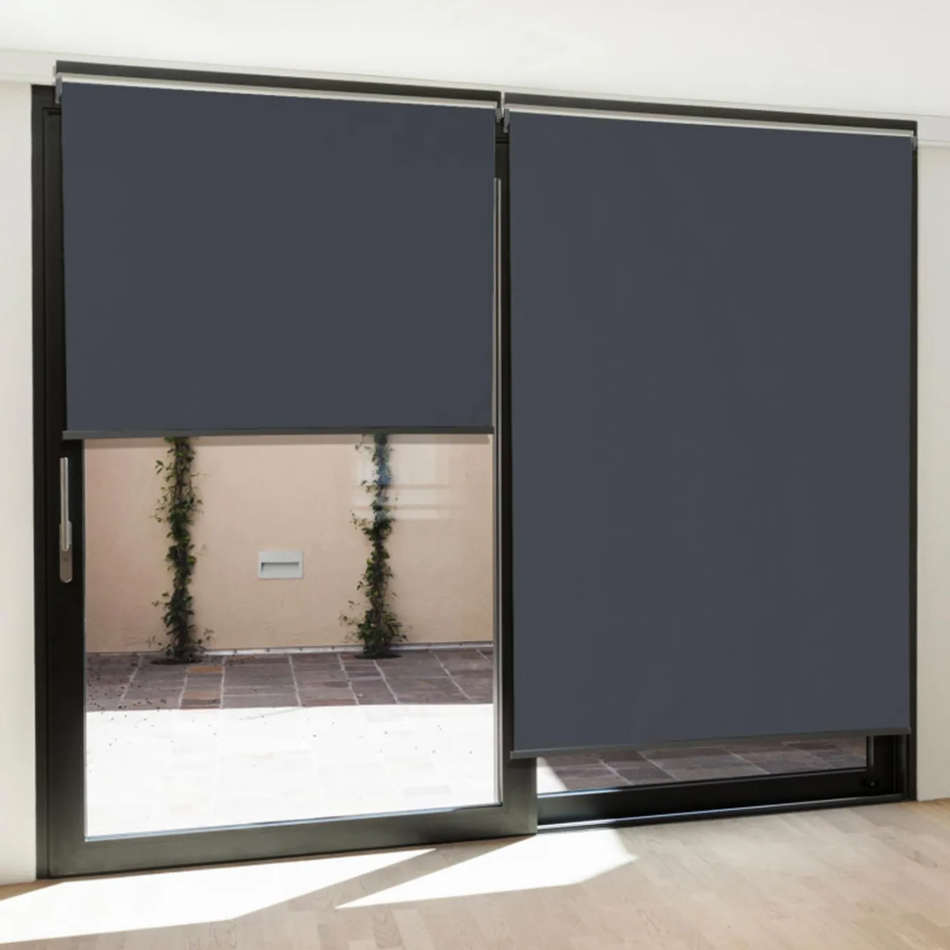 IDMarket Store enrouleur vertical gris pour pergola* Accessoires Pergolas Et Tonnelles