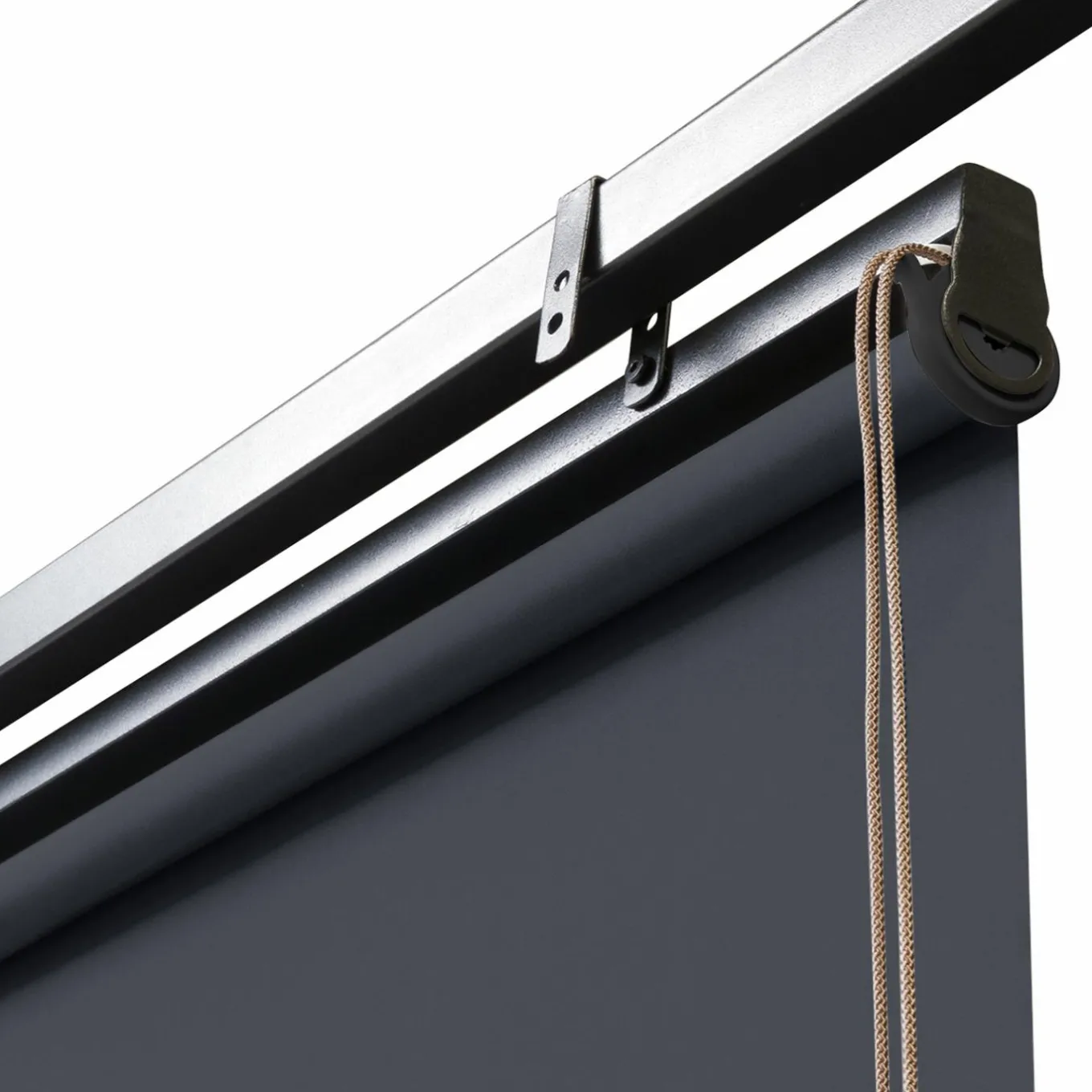 IDMarket Store enrouleur vertical gris pour pergola* Accessoires Pergolas Et Tonnelles