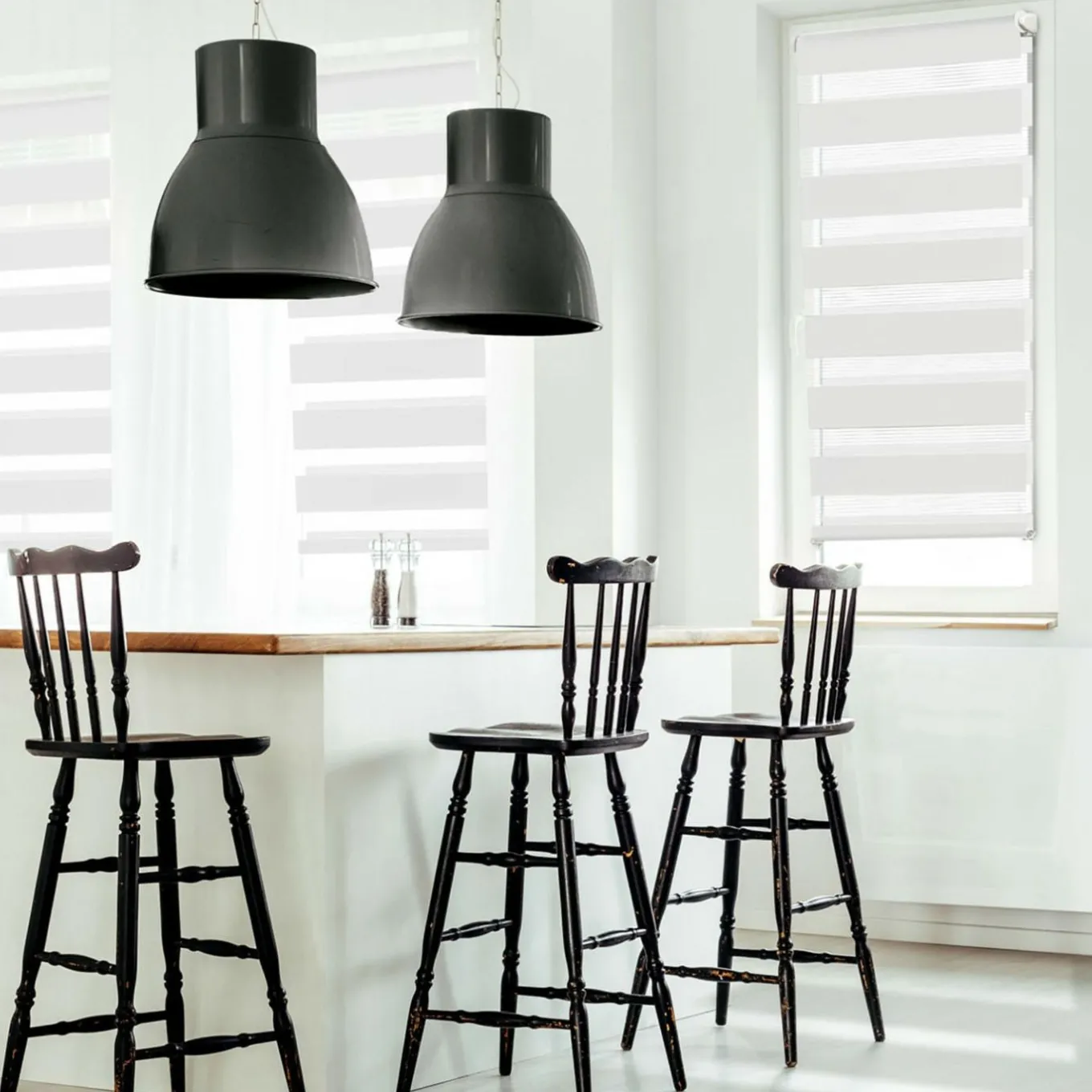 IDMarket Store jour nuit blanc 60 x 120 cm* Stores