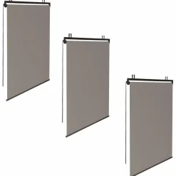 IDMarket Stores enrouleurs verticaux pour pergola couleur taupe* Accessoires Pergolas Et Tonnelles