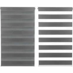 IDMarket Stores jour nuit gris 40 x 170 cm* Stores