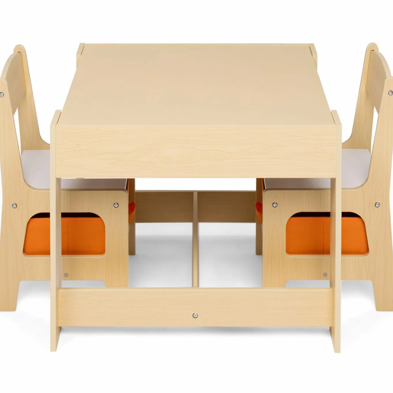 IDMarket Table à dessin réversible pour enfant avec 2 chaises et bacs de rangement*Enfant Meubles En Bois|Meubles Rangement Jouet