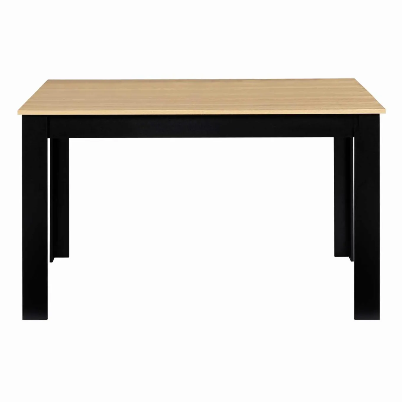 IDMarket Table à manger 110 X 70 cm noir et bois* Collection Design|Collection Contemporaine
