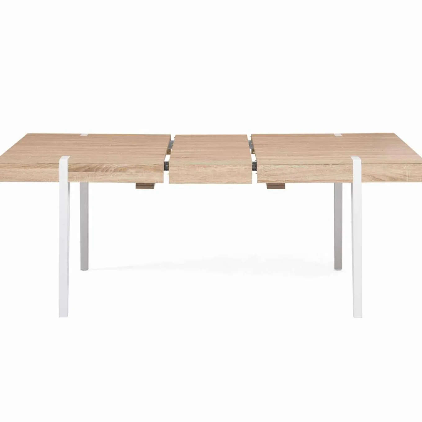 IDMarket Table à manger bois clair extensible 6-10 personnes avec pied épingle* Collection Design|Collection Vintage