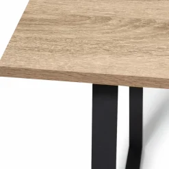 IDMarket Table à manger bois et métal style industriel* Collection Industrielle|Salle À Manger Complète