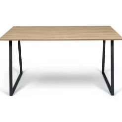 IDMarket Table à manger bois et métal style industriel* Collection Industrielle|Salle À Manger Complète