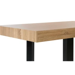 IDMarket Table à manger bois et noir 200 cm* Meubles En Bois|Collection Design