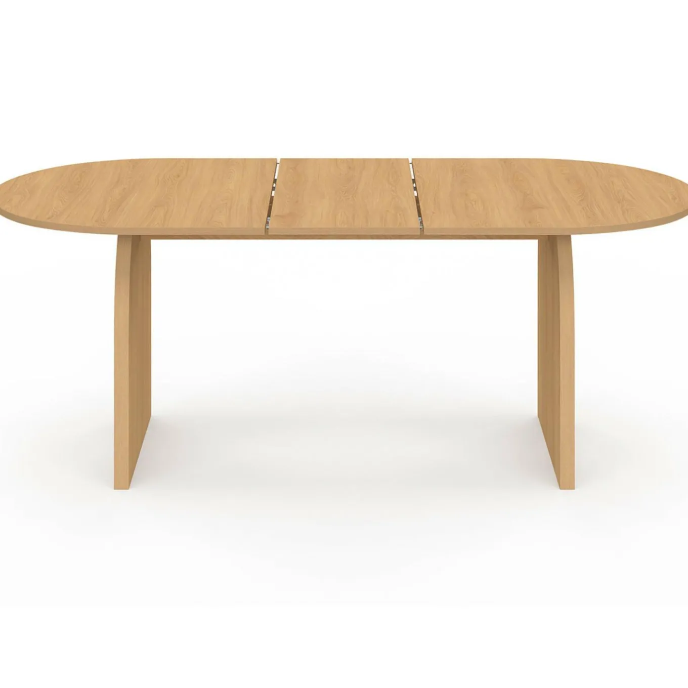 IDMarket Table à manger extensible ovale 6-10 personnes 160 - 200 cm en bois façon hêtre* Meubles En Bois|Tables