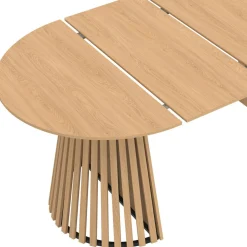 IDMarket Table à manger extensible ronde 4-10 personnes pied bois 110-200 cm* Tables|Collection Moderne