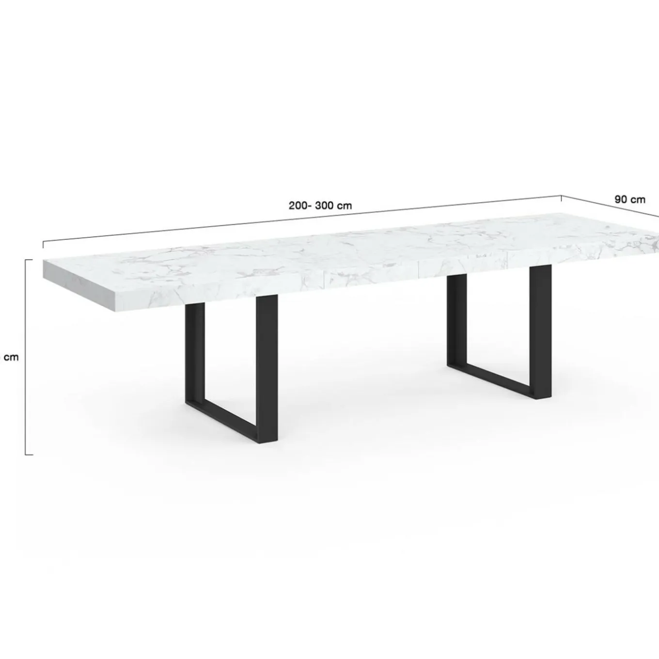 IDMarket Table à manger extensible rectangle 6 à 12 personnes* Tables|Tables Et Chaises