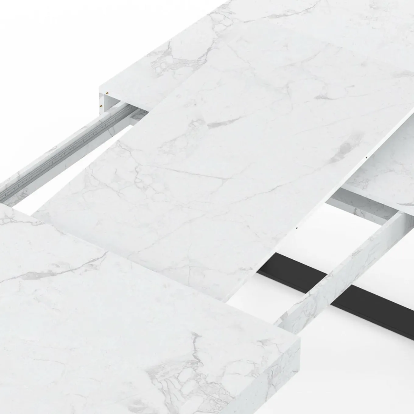 IDMarket Table à manger extensible rectangle 6 à 12 personnes* Tables|Tables Et Chaises