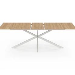 IDMarket Table à manger extensible rectangle pied araignée bois* Salle À Manger Complète|Tables Et Chaises